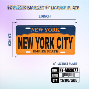 License Plate 6" Series